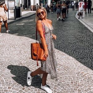 Animal Print MIDI Dress